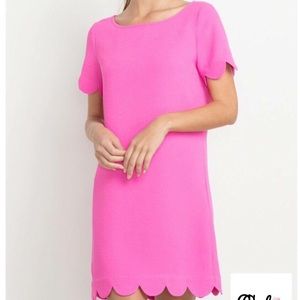 Pink scalloped dress